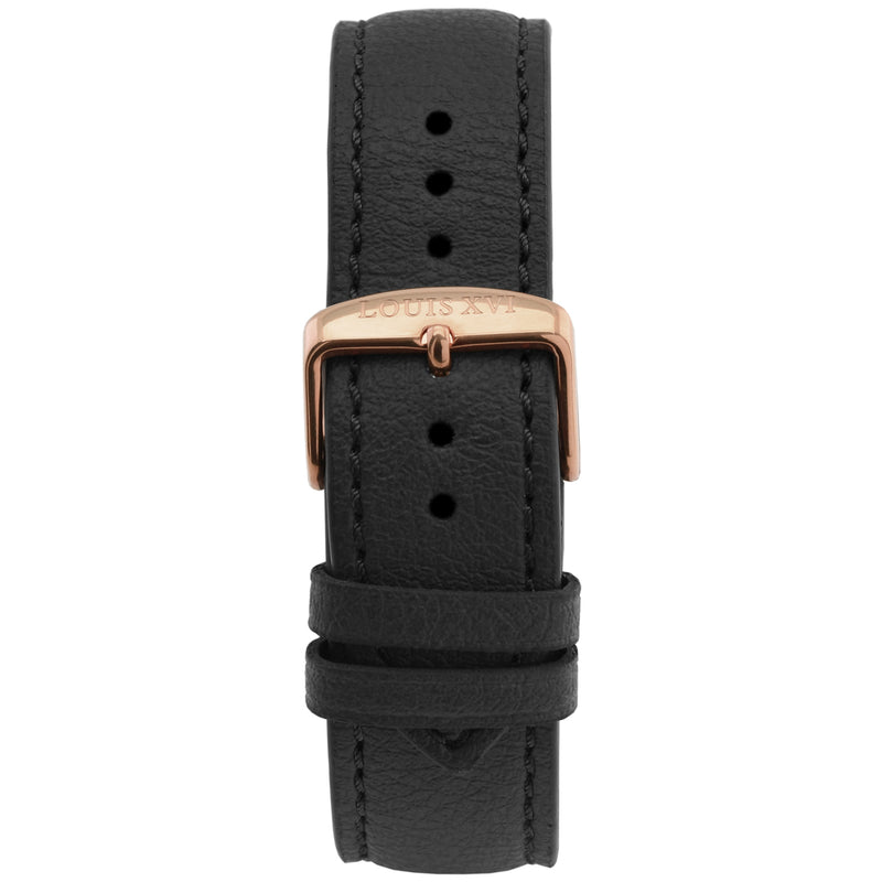 Louis XVI Watches | Apple Skin Bracelet - Black/Rose Gold 24mm